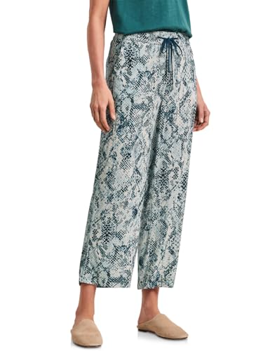 Street One Gemusterte Wide Leg Hose