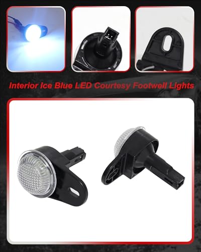 Lámparas LED interiores Ice Blue para Jeep Dodge Ram 1999-2019 miniatura 3
