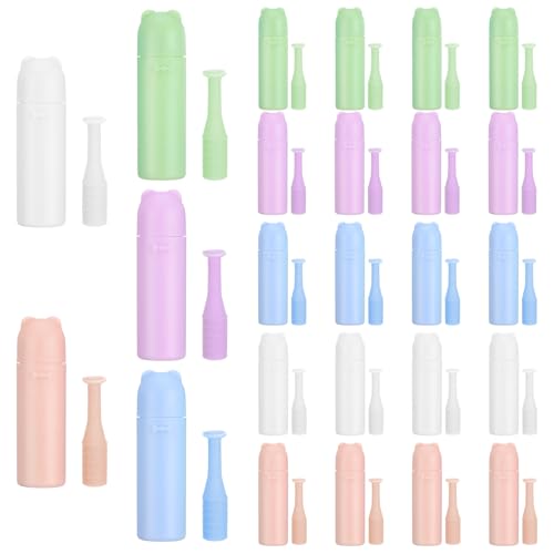 Classicseali 20 Pcs Contact Applicator Tool,Hard Contact Lens Plunger,Contacts Tools with Storage Box,Used for Putting on/Removing Lenses,for Daily Use,Travel,Activities
