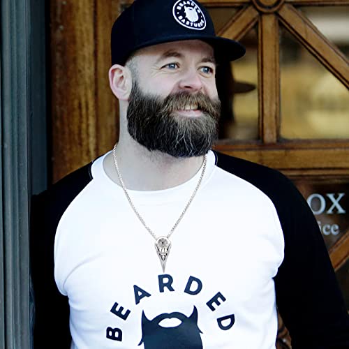 Eusense Viking Necklace Raven Skull #TOP6