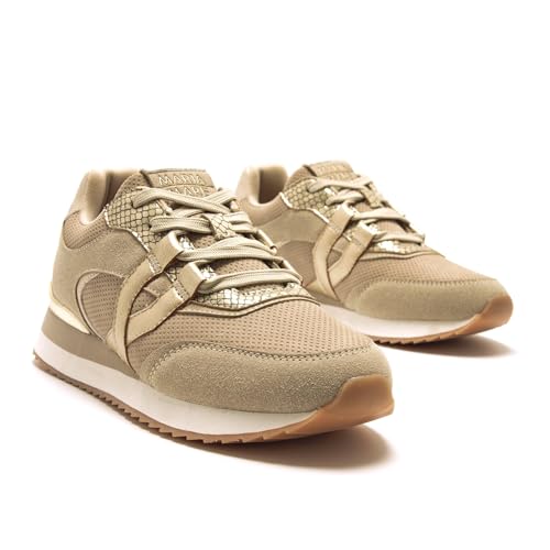Mariamare Para Mujer. 63596 Zapatillas Narita Basic Beige (40), Plano, Cordones, Casual - 4