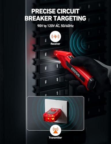 image for AstroAI Circuit Breaker Finder with GFCI Outlet Tester, Electrical Tes