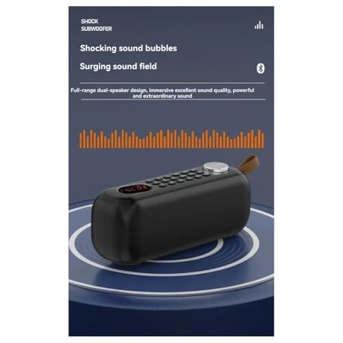 Haut-parleur Bluetooth portable pour le camping avec radio FM rouge