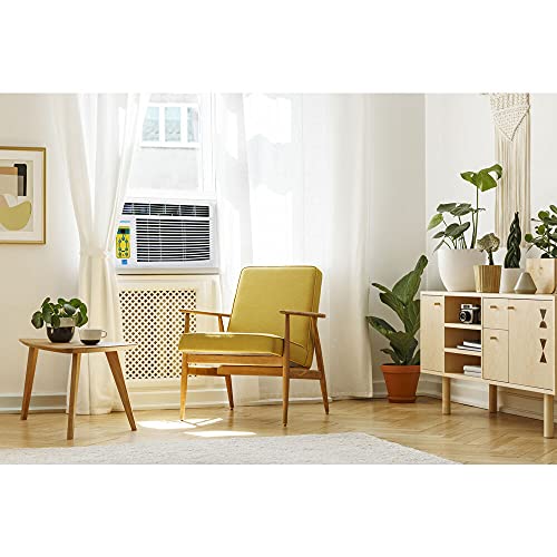 Keystone, KSTAW05BE 5,000 BTU Window-Mounted Air Conditioner with Follow Me LCD Remote Control, White