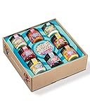 The Vegan Saucery Mini Mix Karton | Geschenk-Set Made in Germany | Kulinarisches Probier-Set gefüllt mit 8 kleinen, leckeren Saucen à 30 ml | Vegane Geschenke-Box für Frauen & Männer