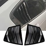 Bayyee 1Pair Left + Right Side Window Louver Shutter Cover Trim Fit for Honda Accord 2008 2009 2010 2011 2012 2013 Gloss Black