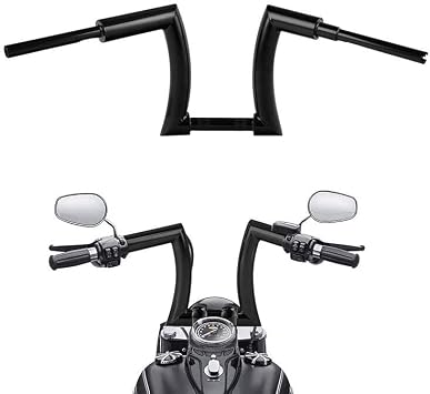 TCMT 12" Rise Ape Hanger Handlebar Fit For Harley Road King Electra Road Glide Sportster XL 883 1200 Softail Slim Heritage Fat Boy Deluxe Deuce Dyna Super Glide Wide Glide Low Rider Fat Bob