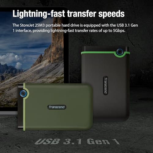 Transcend ポータブルHDD 2TB TS2TSJ25M3G の商品画像 5
