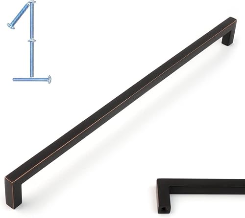 Miniatura 16 de KOOFIZO - Tiradores de gabinete de bronce aceitado, manijas de gabinete de bronce, paquete de 20, 3 pulgadas de hardware de bronce aceitado