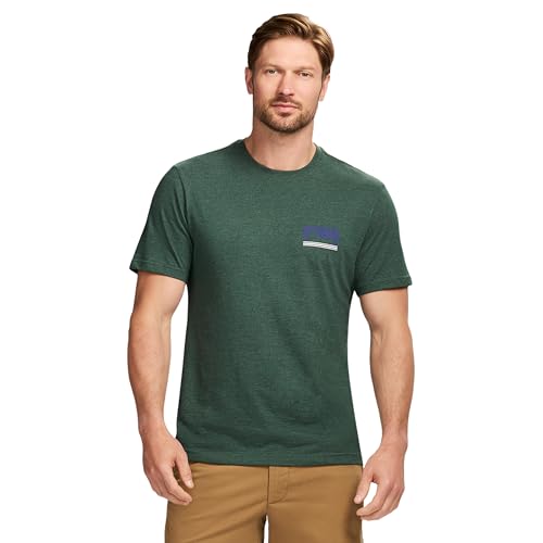 Izod Men's Saltwater Short Sleeve Graphic T-Shirt, Trekking Green Fish, XX-Large