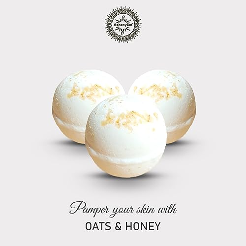 Image of Bath Bomb-Fizzy Aromatic Bath Bomb With Oats (75G Each) - Pack Of 3 Oats & Jasmin