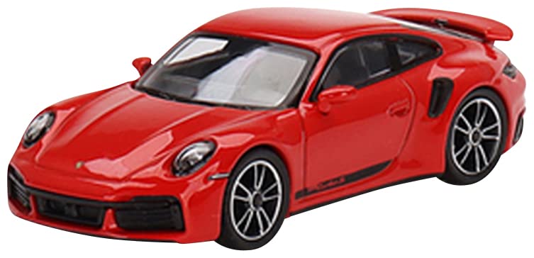 TrueScale Miniatures Mini GT 911 Turbo S Guards Red (RHD) MGT00423-R