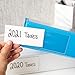 Juvale Office Supplies Adhesive Pocket Holders - 2.1 x 4 in, Clear, 30-Pack - Label Sleeves with Adhesive & Binder Label Holders for Business Cards & Index Card Pockets