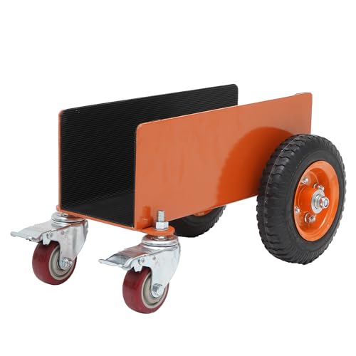 AIWFL Panel Dolly Heavy Duty Door Cart 1200LBS Capacity 4 Wheel Slab Dolly Drywall Mover with 8