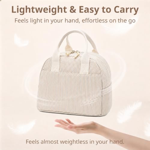 Image of LOVELYWIND Lunch Box for Women Cute Lunch Bags for Women Lunch Tote Bags Reusable Insulated Lunch Box Large Capacity Reusable Insulated Cooler for Work or Travel Gifts or Beach