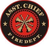 Assistant Fire Chief Decal - Round