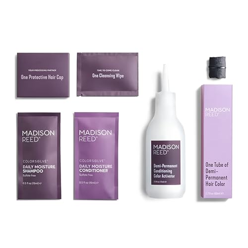 Image of Madison Reed colorwonder Demi-Permanent Hair Color, Effortless At-Home Hair Dye, Ammonia-Free, Cruelty-Free, Amber Glow (Warm Lighter Amber), Pack of 1