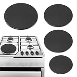 Gas Stove Burner Cap Set - 4pcs Metal Cooker Hat Replacement Kit, Burner Covers for Electric Stove, Includes 1 Large, 2 Middle, and 1 Small Cap