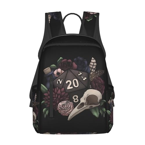 Dungeonss Game Backpack Dragons Backpack Casual Travel Daypack Laptop Bag for Men's Women's