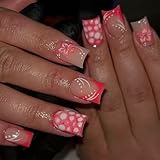 Nymora 24 Stück Square Press On Nägel - Kleine Quadratische Kunstnägel zum Aufkleben, inkl. Werkzeugset Fake Nägel mit Blumen Design Perfekt für den Herbst und Winter