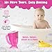 S.C. Products, Inc. Pink Baby Rinser Cup and Bath Pail - Tear-Free, Non-Toxic, BPA-Free Accessory for Kids of All Ages - Provides Gentle, Safe, Enjoyable Bathing