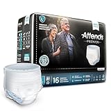 Unisex Adult Heavy Absorbency Disposable Pull On Underwear with Tear Away Seams, Large, 16 per Bag