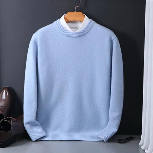 Pull en cachemire col rond pour homme coupe ample décontractée - 2