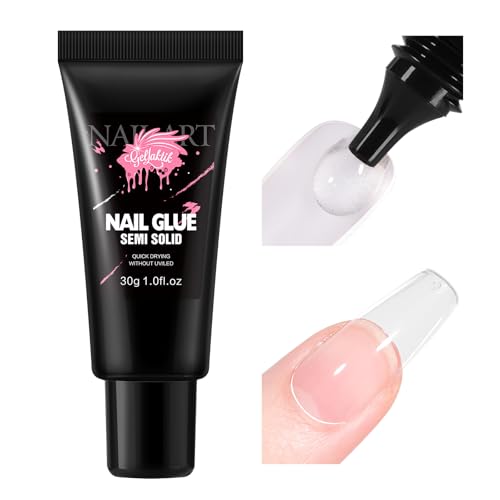 GELLAKTIK 30g Strong Nail Glue for Press On Nails, No UV Lamp Needed