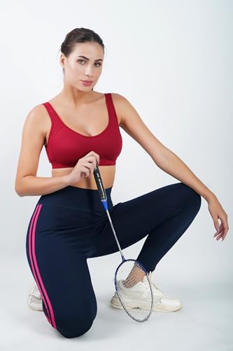 Image of (MSB-204 Premium Seamless Non-Padded Wire Free Slip On Sports Bra Low Impact Workout & Activewear Sports Bra for Women