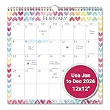 CRANBURY Large 12x12 Wall Calendar 2026 (Seasons), Square Hanging Calendar, 12 Months, Use Jan to Dec 2026, Big Grid, Colorful Seasonal Monthly Designs