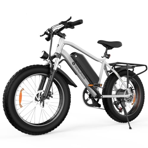 Image of isinwheel M10 Pro Electric Bike for Adults 22 mph 1000W Peak Motor, Dual Crown Fork Mountain Ebike 10.4 Ah Battery 35+ Miles Range, 7 Speed, 20 x 4.0 Fat Tire Adults Electric Bicycles