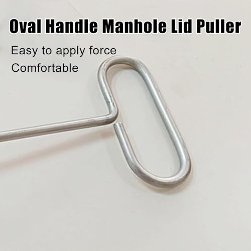 Extractor de tapalcantarilla IBOWZ de acero inoxidable con mango ovalado regulable 6