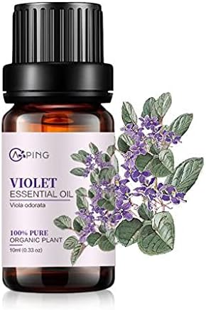 AOPING Violet Essential Oil - 100% Pure Organic Natural Vegetable (Viola Odorata) Violet Oil for Diffuser, Aroma, Spa, Massage, Yoga, Perfume, 0.33Oz