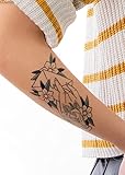 TATYOU® Premium Qualität I Temporäres-Tattoo | Original Design von Top Künstler Masked Tattooer I Vegan und für empfindliche Haut (Four)