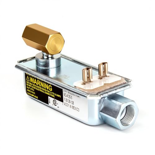 Robertshaw Gas Valve NC-4125-5, Y-30128-128, Gas Range Oven Safety Valve, Commercial Stove Gas Safety Valve for Awoco and Other Gas Ranges