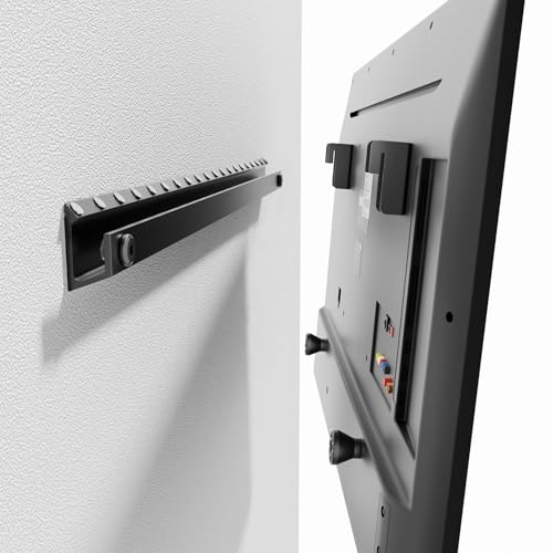 Auoace - Soporte de pared para TV de 22 a 55 pulgadas, soporte de pared sin tachuelas de yeso que se inclina hasta 5°, soporte de pared para TV de perfil bajo, fácil de instalar para recámara, sala de