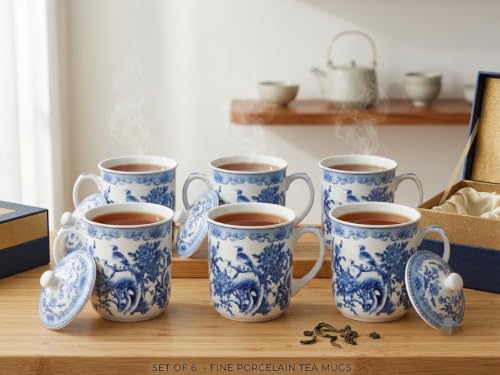 Image of Thai Tea Cups (Blue Willow)
