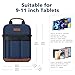MoKo 9-11 Zoll Tablet Sleeve Tasche, Tragbare Tragetasche mit versenkbarem Griff & verstellbarem Schultergurt, für 11 Zoll iPad Air M3 2025, iPad 10. Gen 10,9, Air 5/4. 10,9, Indigo