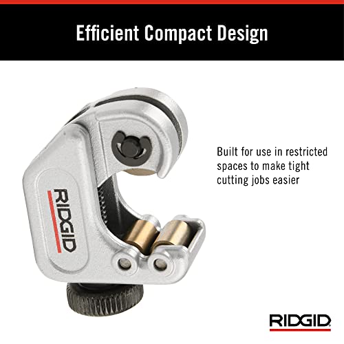RIDGID 32975 Model 103 Close Quarters Tubing Cutter, 1/8-inch to 5/8-inch Tube Cutter, Silver 4 RIDGID 32975 Model 103 Close Quarters Tubing Cutter, 1/8-inch to 5/8-inch Tube Cutter, Silver - Image 4