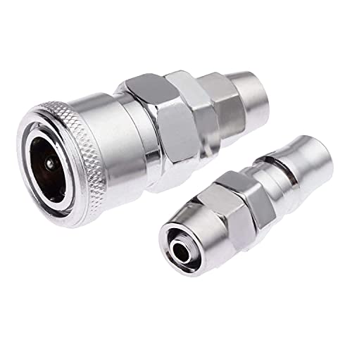 Image of (QRC) Pneumatic Fittings Air Line Hose Compressor Connector Quick Release Coupler Air Line Fittings for Air Line Hose (SP20 + PP20)