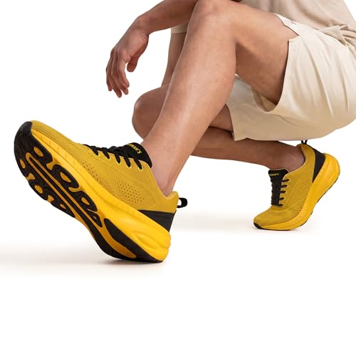 Image of Neeman's Begin Walk Flow Sneakers for Men and Women | Breathable Knit Upper, Cushioned EVA Sole | Lightweight Walking Shoes for Everyday Comfort,Sneaker
