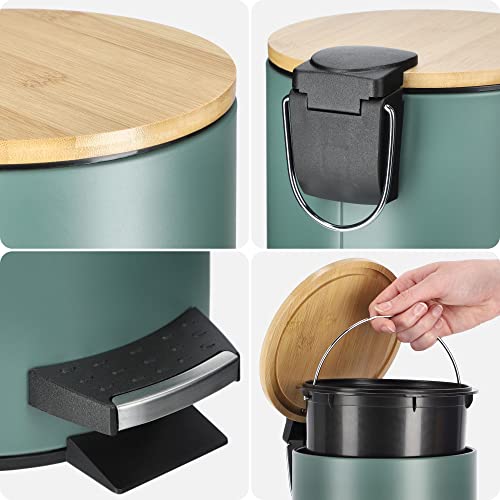 KADAX Pattumiera da bagno, 3 l, in 5 colori