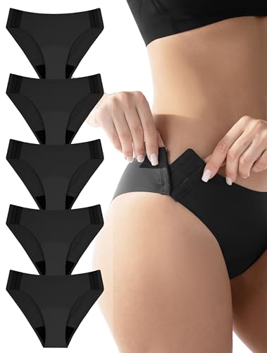 TIICHOO Post Surgery Underwear for Women Adaptive Incontinence and Period Panties with Side Hooks...