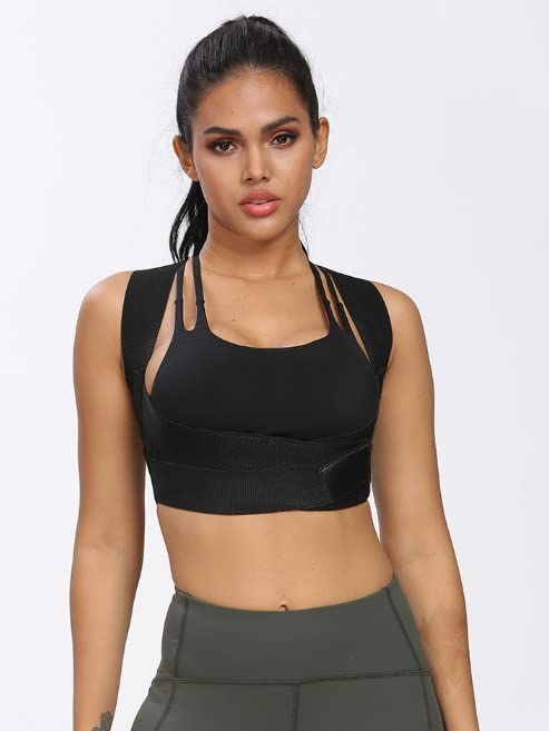 Miniatura 5 de Corrector de postura para mujeres y hombres, soporte de espalda totalmente ajustable y cómodo, enderezador de apoyo para columna vertebral, espalda,