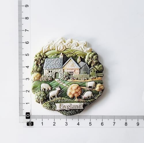 Imán decorativo para nevera 3D souvenir Inglaterra UK miniatura 6