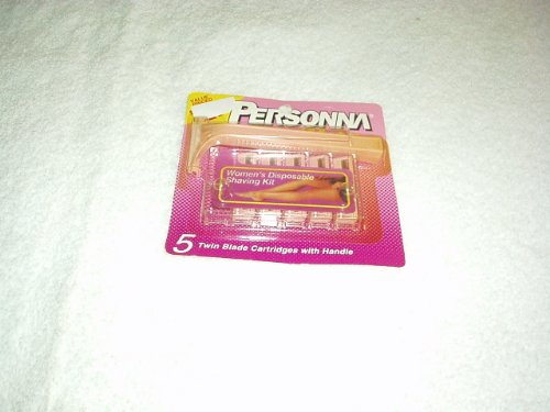 Personna Travelmate Razor w/ 5 Twin Blades Cartridges (Plastic Razor), 1 Each (Holds All Trac II Blades)