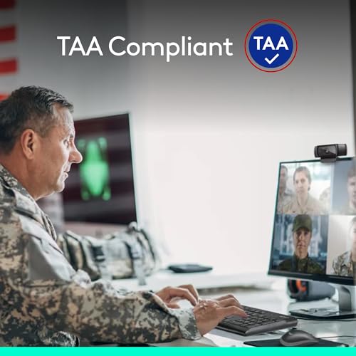 Logitech C920e HD 1080p Mic-Enabled Webcam, Certified for Zoom, Microsoft Teams Compatible, TAA Compliant - Image 3