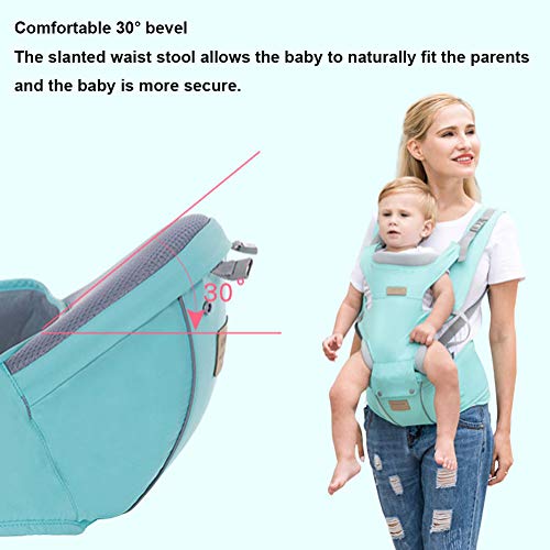 ZSLD Heupzitje De babydrager, ergonomische, ademende, zachte babyrugzak met winddichte kap, voor zuigelingen en peuters… - Image 7