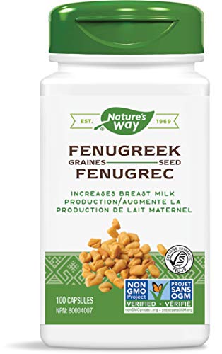 Nature's Way Fenugreek Seed, 1,220 mg per serving, Non-GMO, TRU-ID Certified, 100 Count