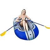 ★ Diseño inflable: el diseño inflable hace que el bote sea fácil de plegar. Conveniente para almacenamiento y transporte cuando nuestros barcos no lo necesitan. Durante las vacaciones de verano, es fácil de transportar y es la mejor opción para sus vacaciones acuáticas. Rafting o pesca al aire libre..